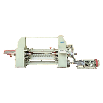 SPINDLELESS LOG PEELING MACHINE